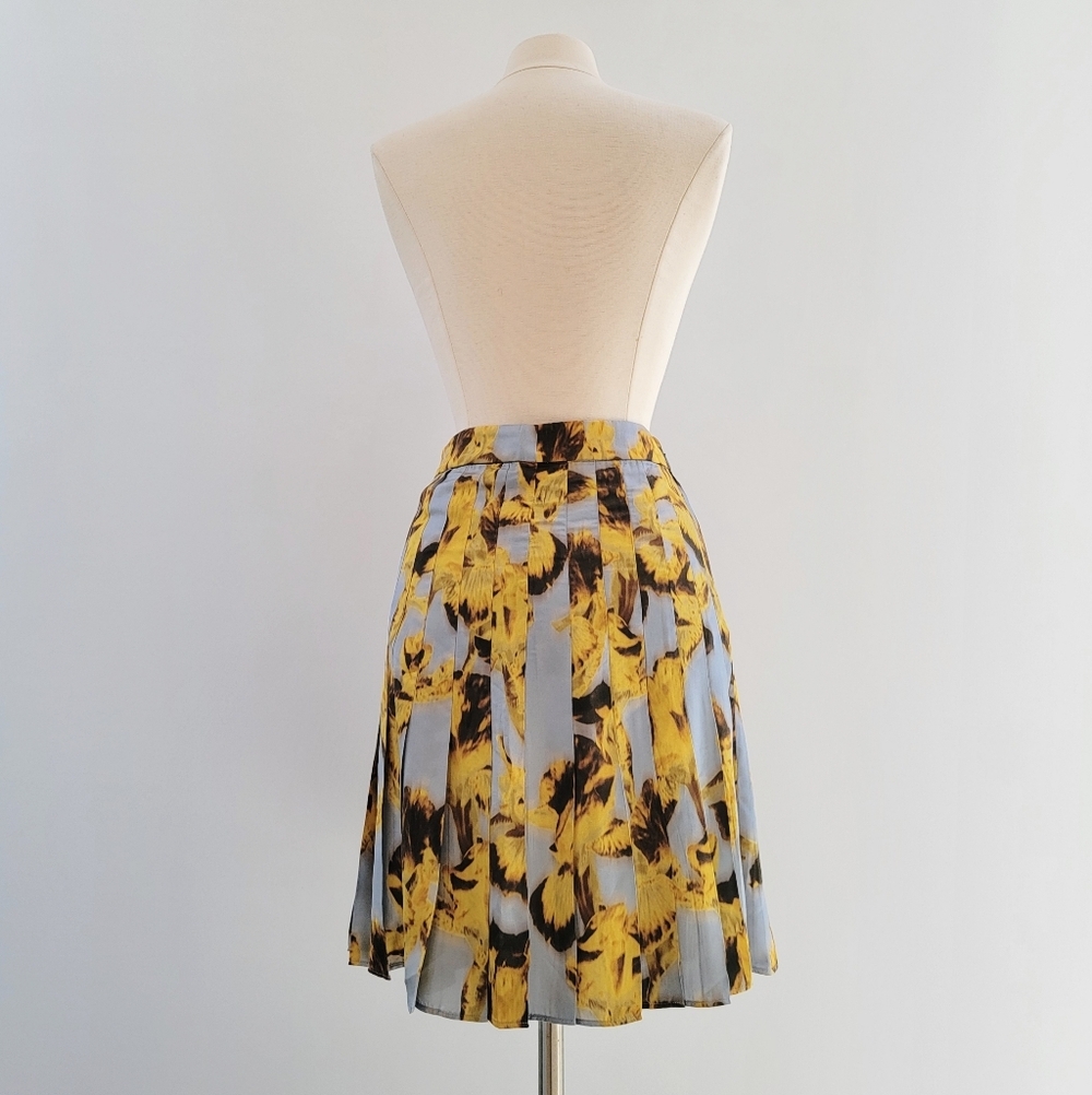 J.Crew Drapey Camisole Pleated Skirt Set Saffron Floral Size XS Preppy Academia - Picture 6 of 13